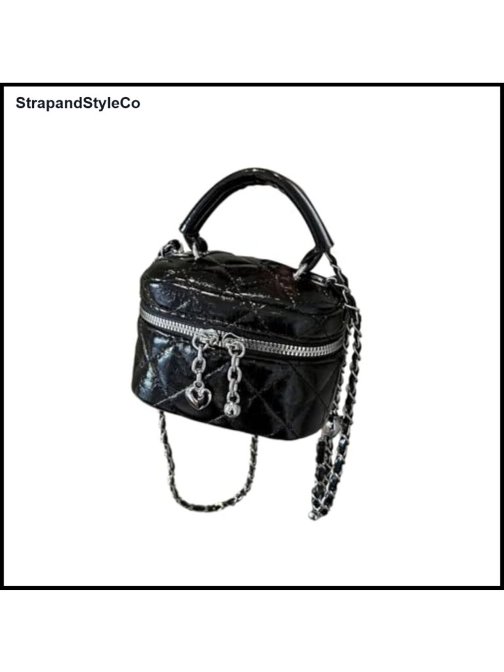 Faux Leather Quilted Crossbody Bucket Bag Y2K Satchel Mini Purse